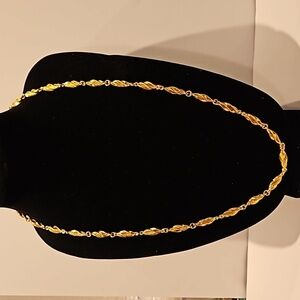 NAPIER Twisted Metal Beads Goldtone 30" Necklace